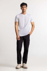 Jet Black Basic Trouser MNTRCSS24014-A