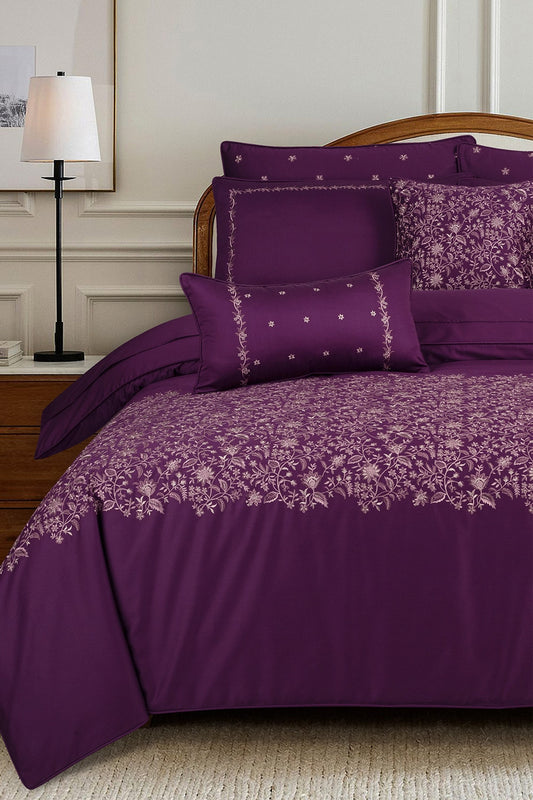 Jewel T-400 Embroidered Quilt Cover Set