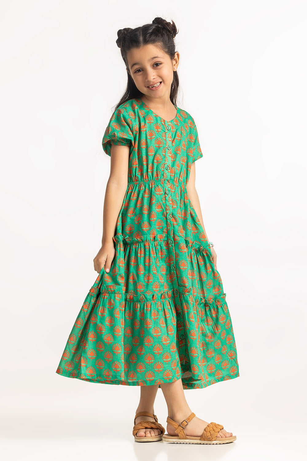 Junior Girls Printed Top JG-DRS-SS24-015