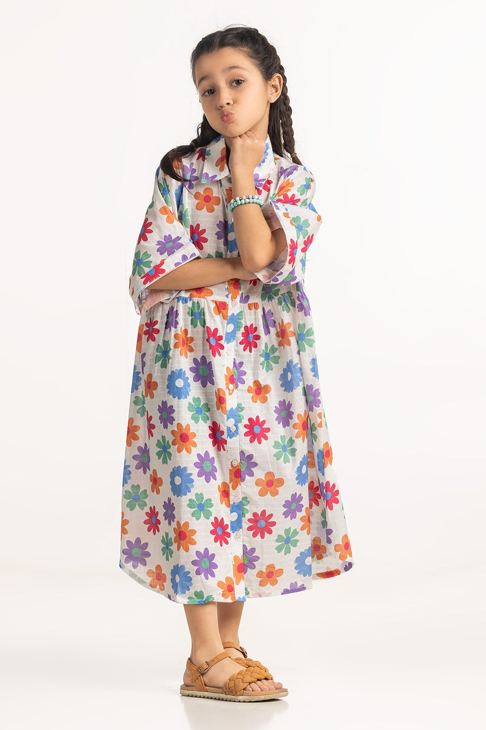 Junior Girls Printed Top JG-DRS-SS24-060