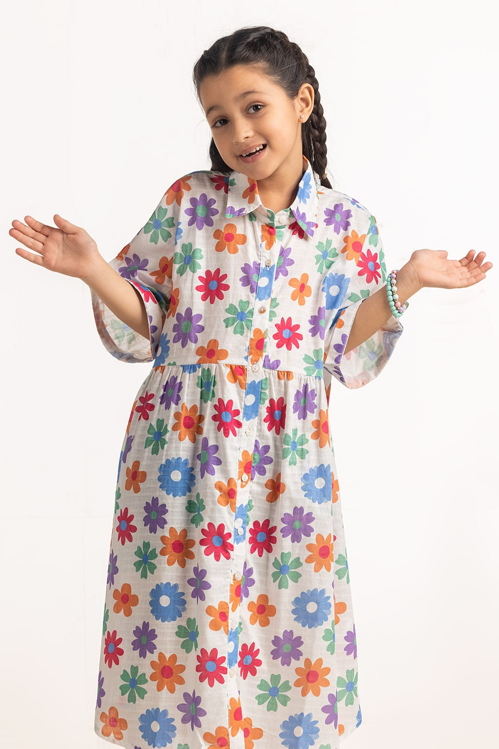 Junior Girls Printed Top JG-DRS-SS24-060