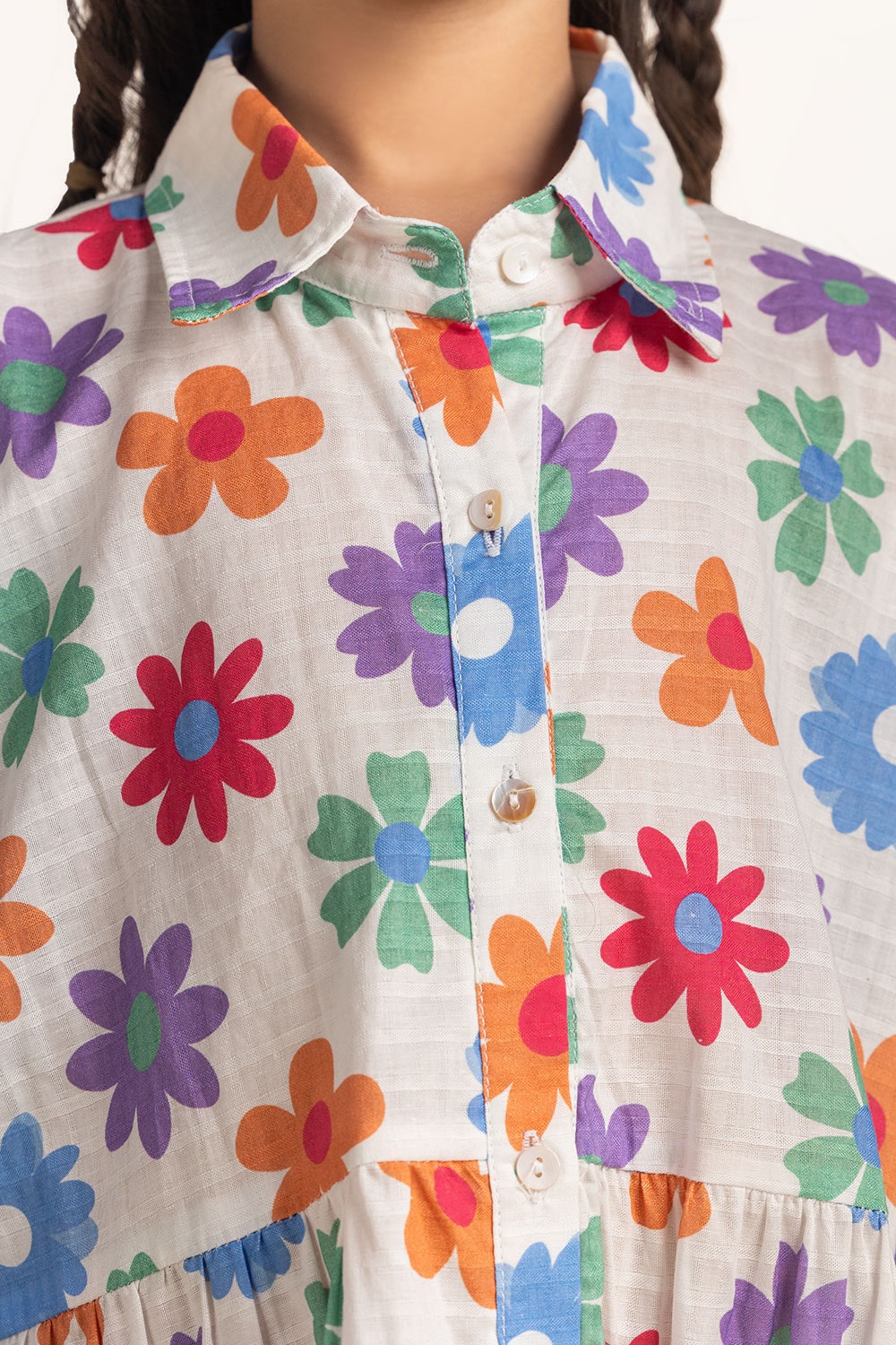 Junior Girls Printed Top JG-DRS-SS24-060