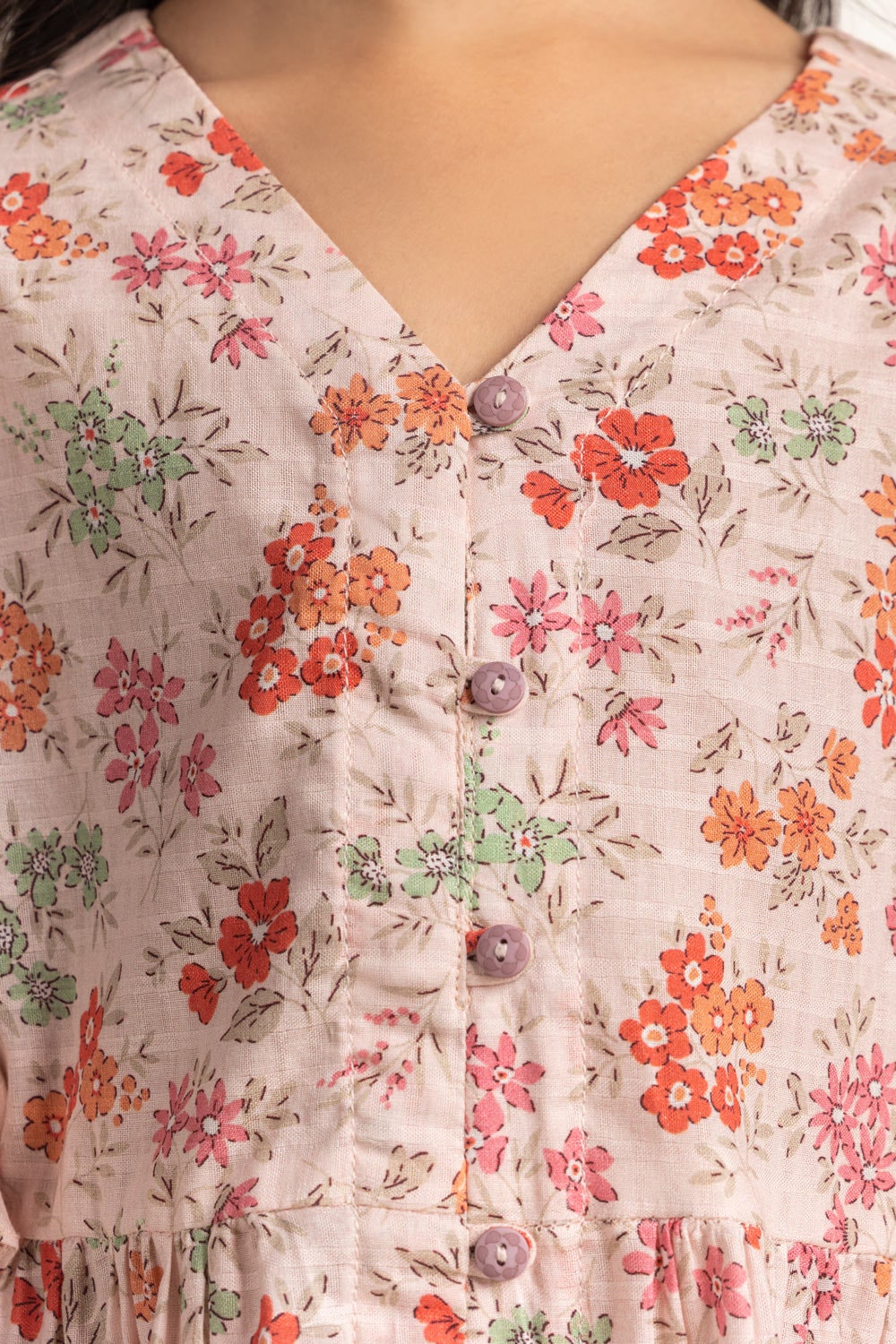 Junior Girls Printed Top JG-DRS-SS24-038