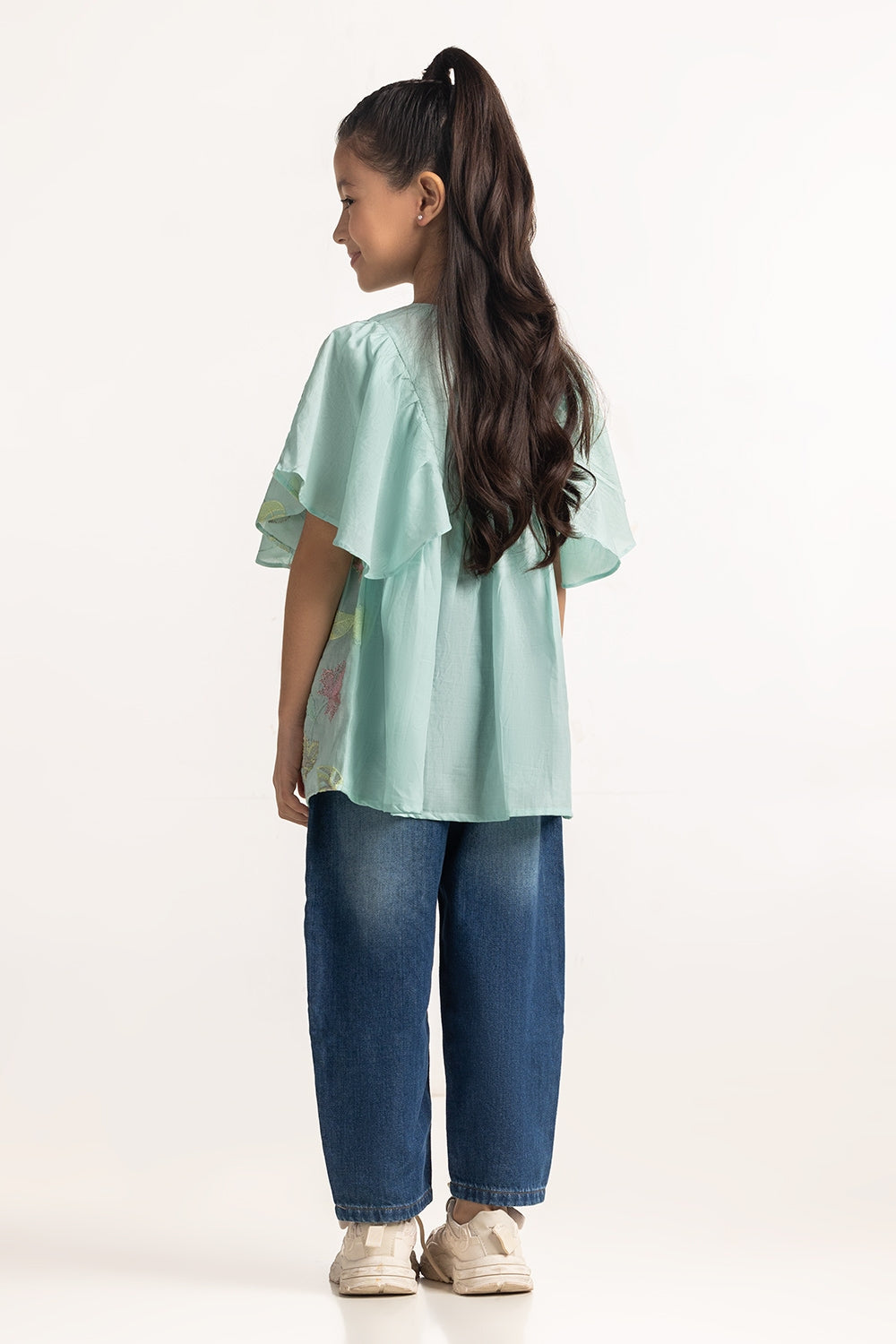 Junior Girls Embroidery Top JG-DRS-SS25-108