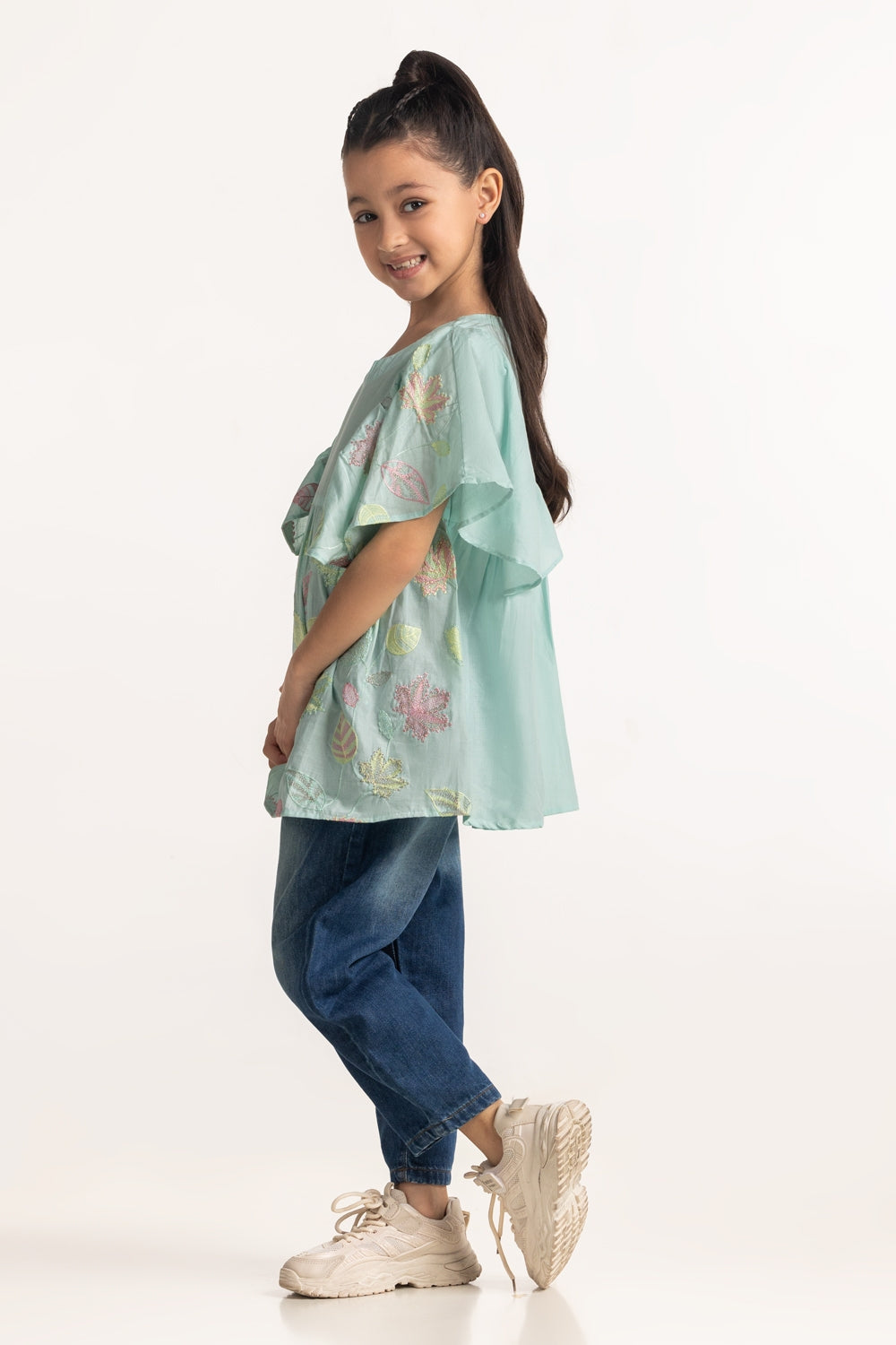 Junior Girls Embroidery Top JG-DRS-SS25-108