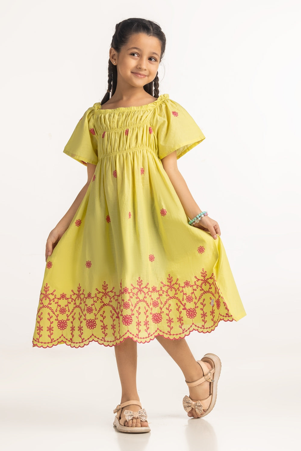 Junior Girls Embroidery Top JG-DRS-SS24-034