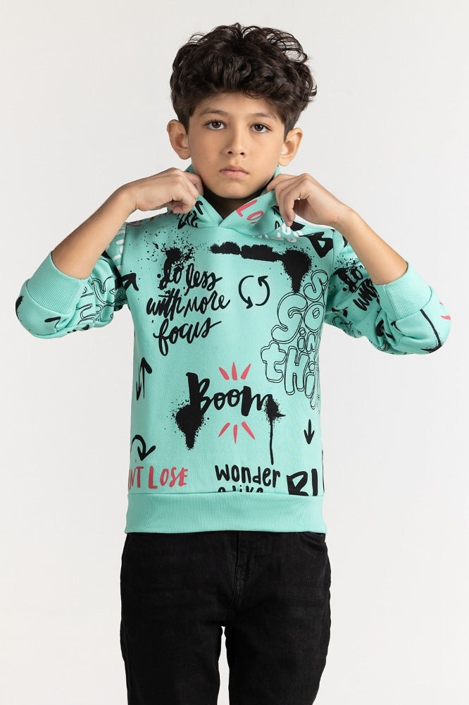 Junior Boy Cascade Printed Sweatshirt 224-312-048