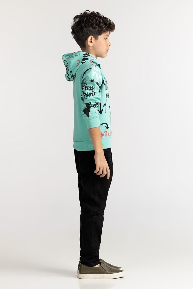 Junior Boy Cascade Printed Sweatshirt 224-312-048