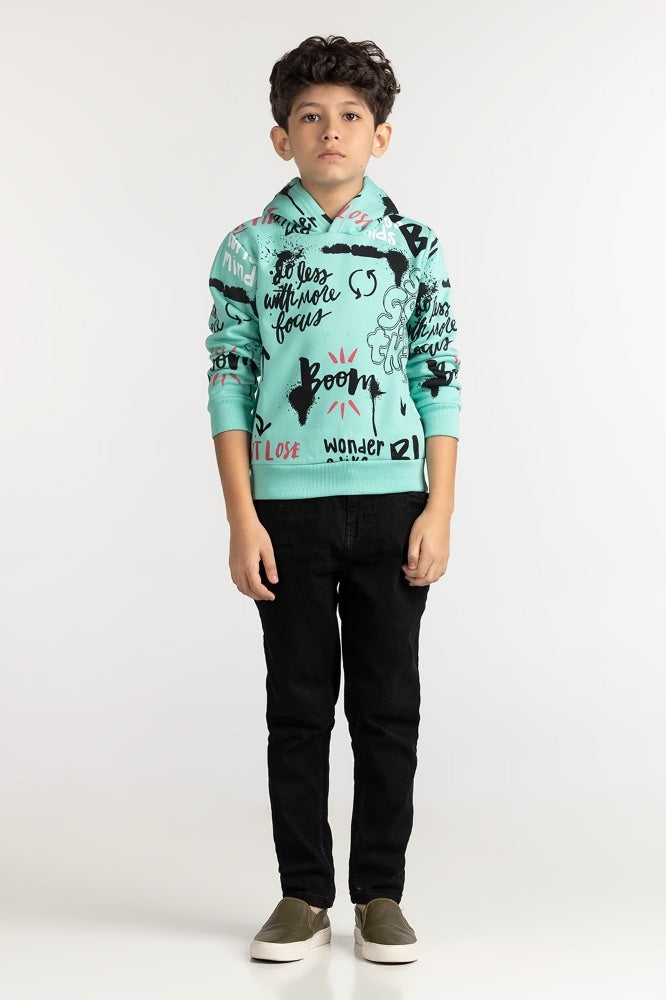 Junior Boy Cascade Printed Sweatshirt 224-312-048