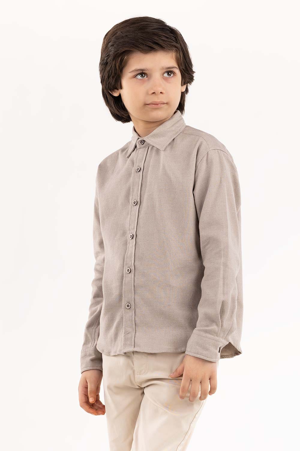 Junior Boy Fawn Casual Shirt 224 -317-022 A