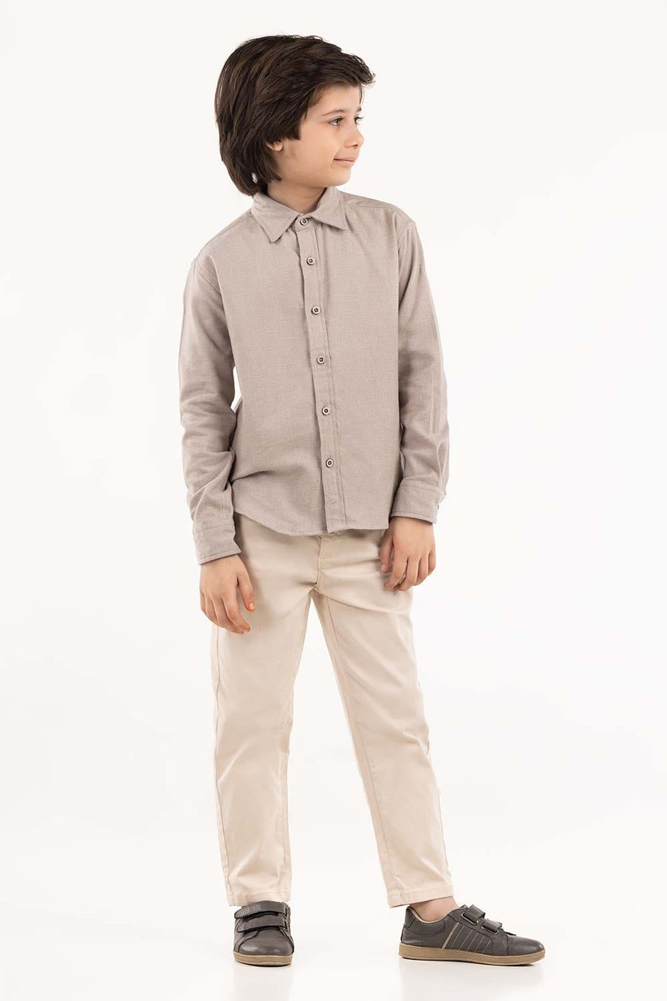 Junior Boy Fawn Casual Shirt 224 -317-022 A