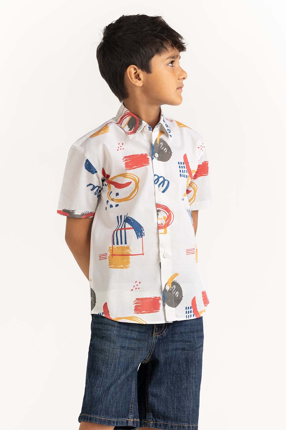 Junior Boy Multi Printed Casual Shirt JB-CS-SS23-001