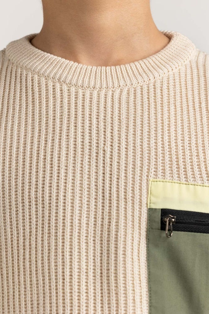 Junior Boy Off White Basic Sweater JB-SWT-WS23-032