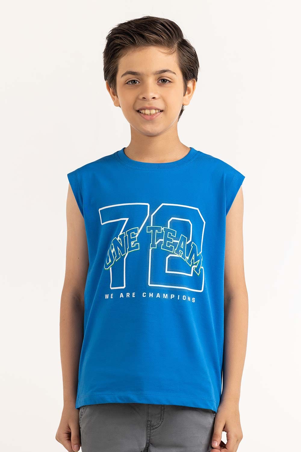 Junior Boy Packet Blue T-Shirt 231-313-039