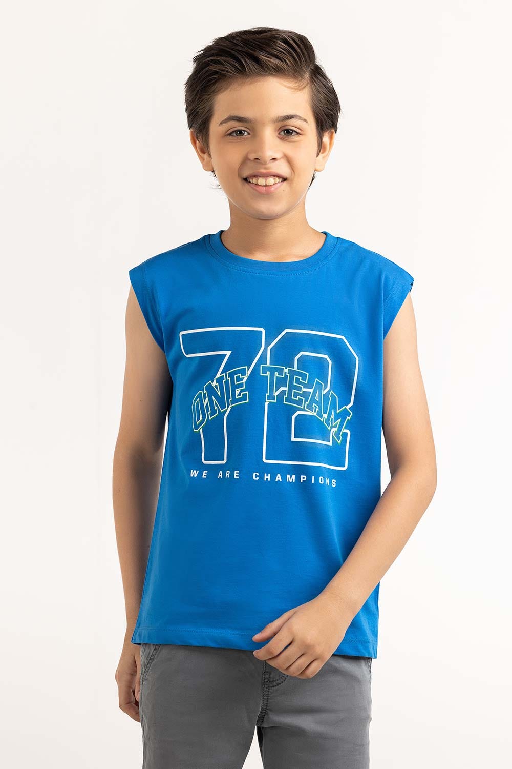 Junior Boy Packet Blue T-Shirt 231-313-039