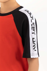 Junior Boy Poppy Red T-Shirt 231-313-035