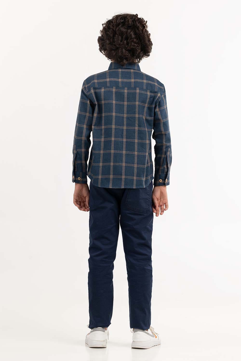 Junior Boy Blue Casual Shirt 224-317-004