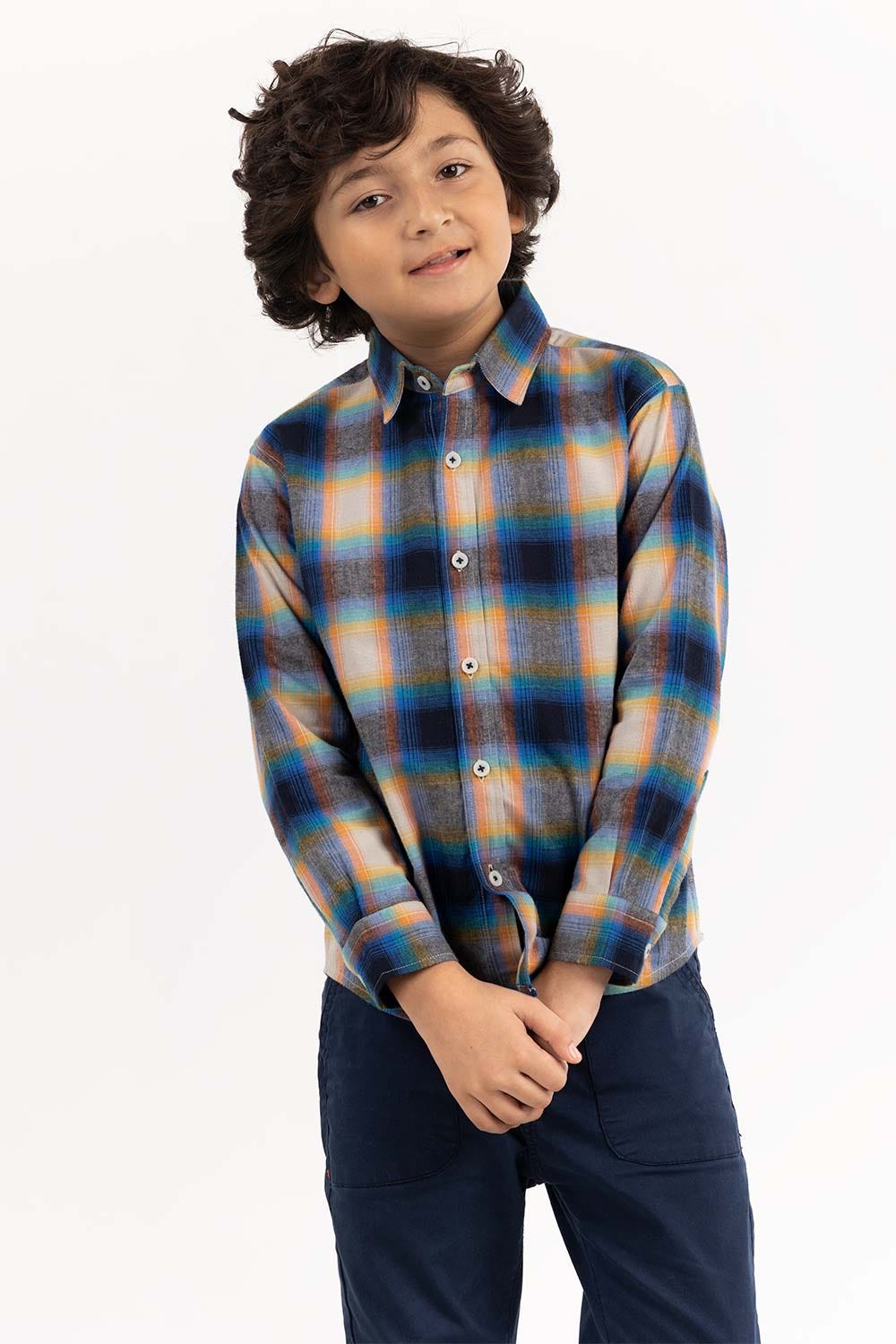 Junior Boy Multi Casual Shirt 224-317-010