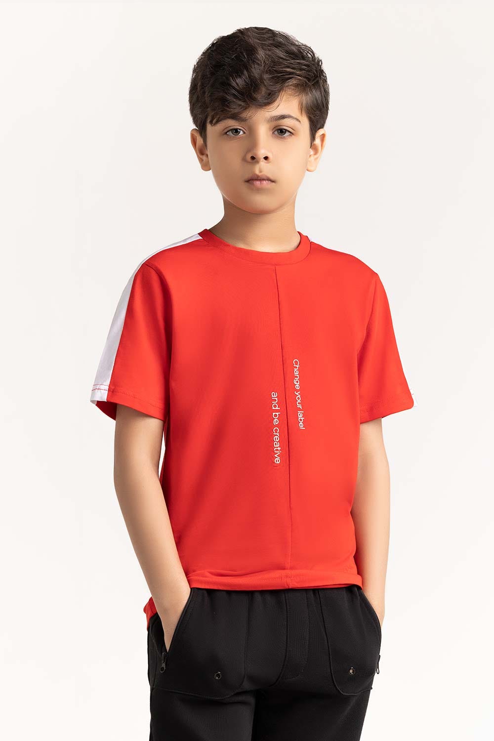 Junior Boy Red T-Shirt 231-313-011