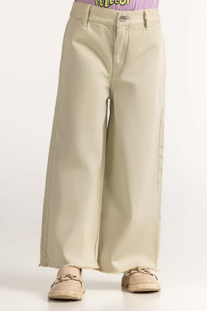 Junior Girl Beige Basic Trouser JG-NDJ-SS24-003