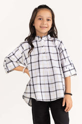 Junior Girl Black and White Blouse 224-417-011