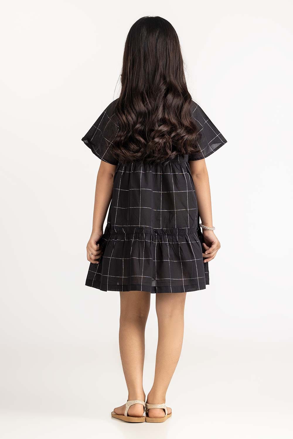 Junior Girl Black Dress 231-417-024