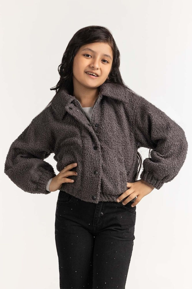 Junior Girl Charcoal Jacket JG-JKT23-201