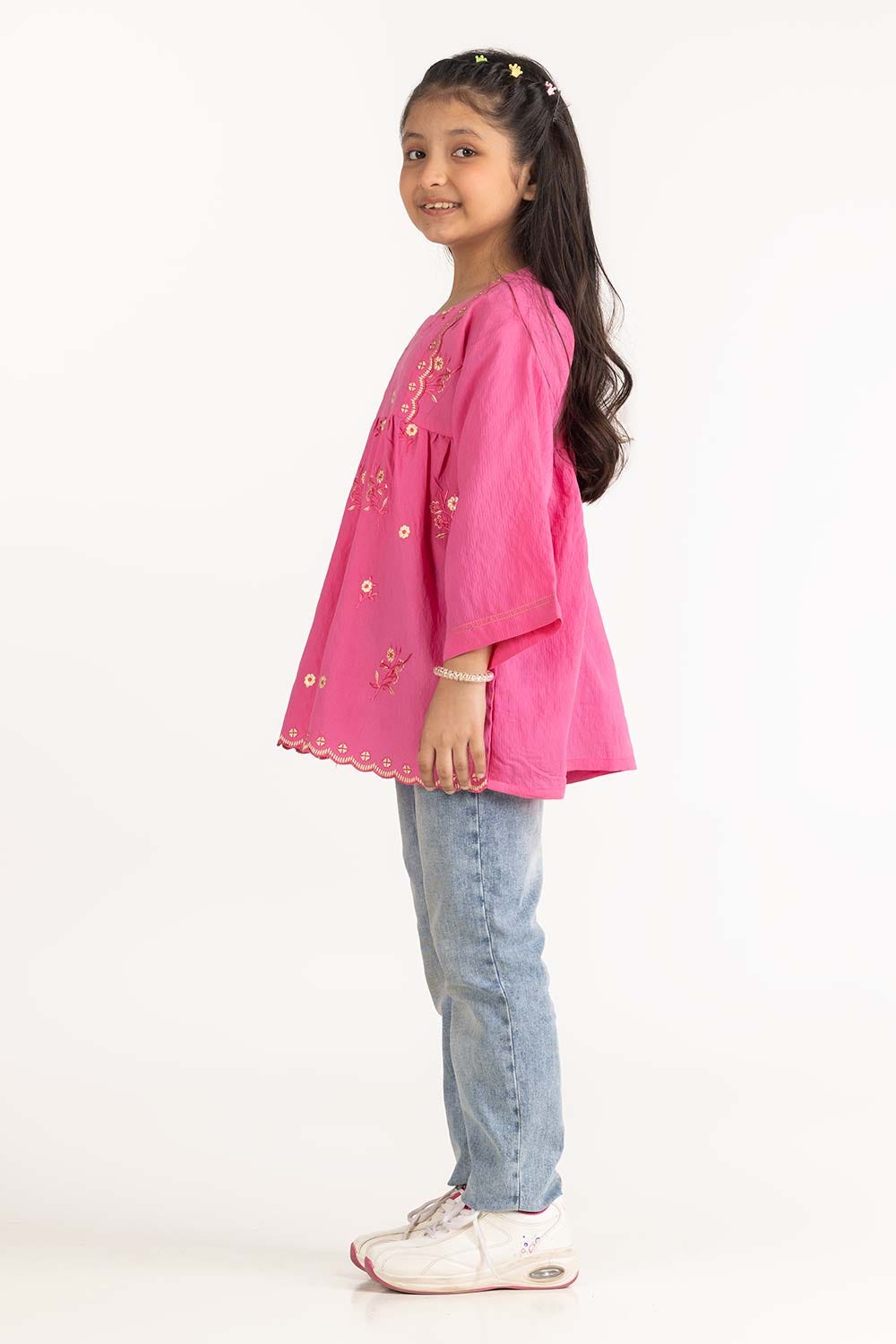 Junior Girl Dark Pink Blouse 231-414-232