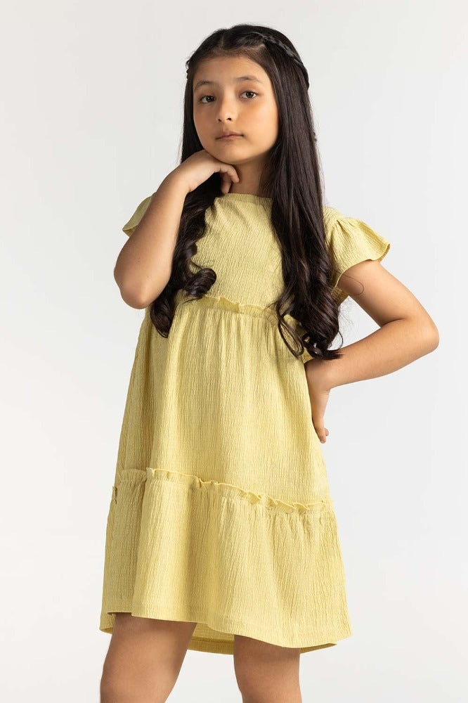 Junior Girl Green Basic Tee 231-414-056