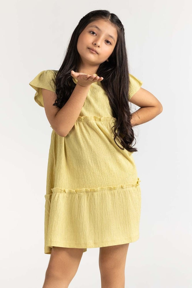 Junior Girl Green Basic Tee 231-414-056