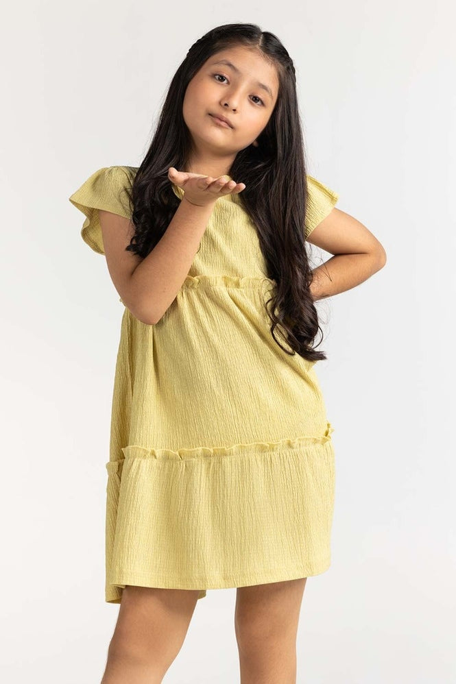 Junior Girl Green Basic Tee 231-414-056