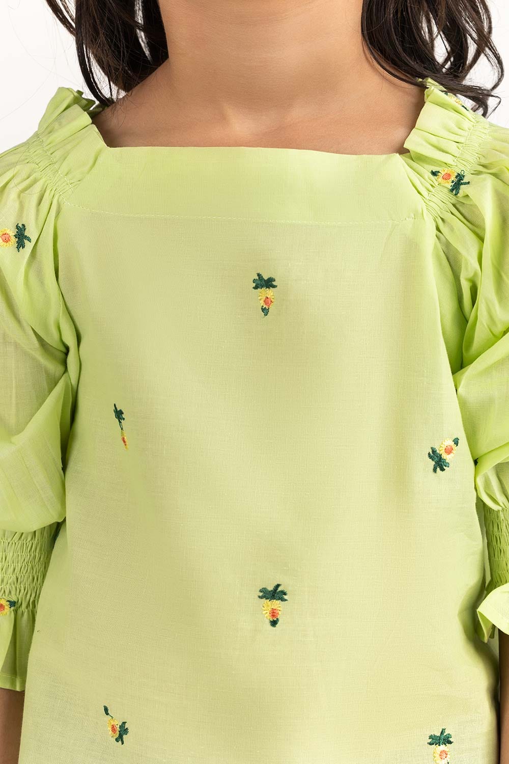 Junior Girl Green Blouse 231-416-202