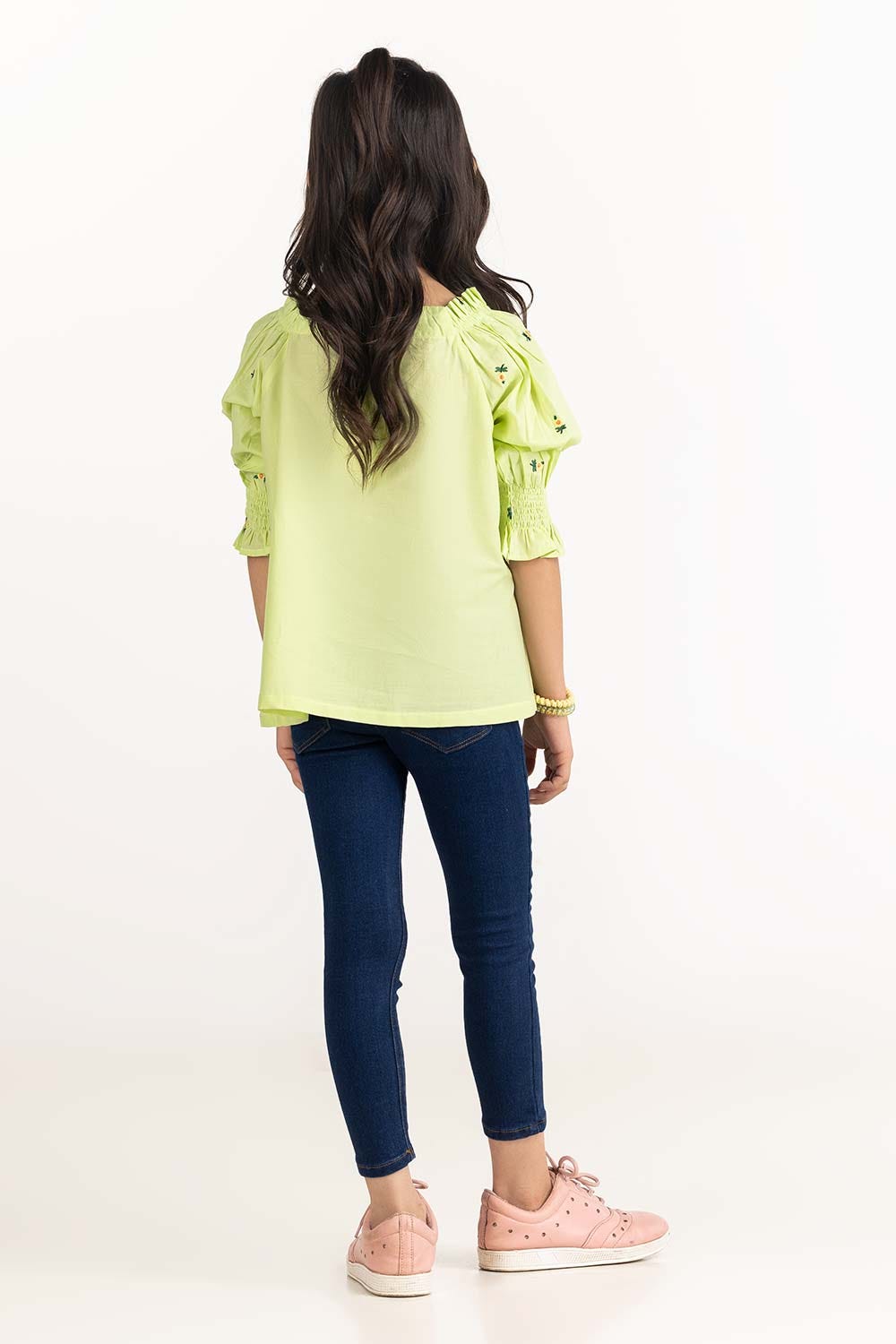 Junior Girl Green Blouse 231-416-202