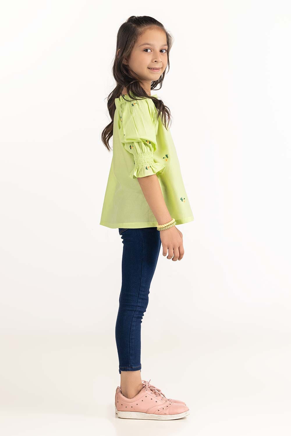Junior Girl Green Blouse 231-416-202