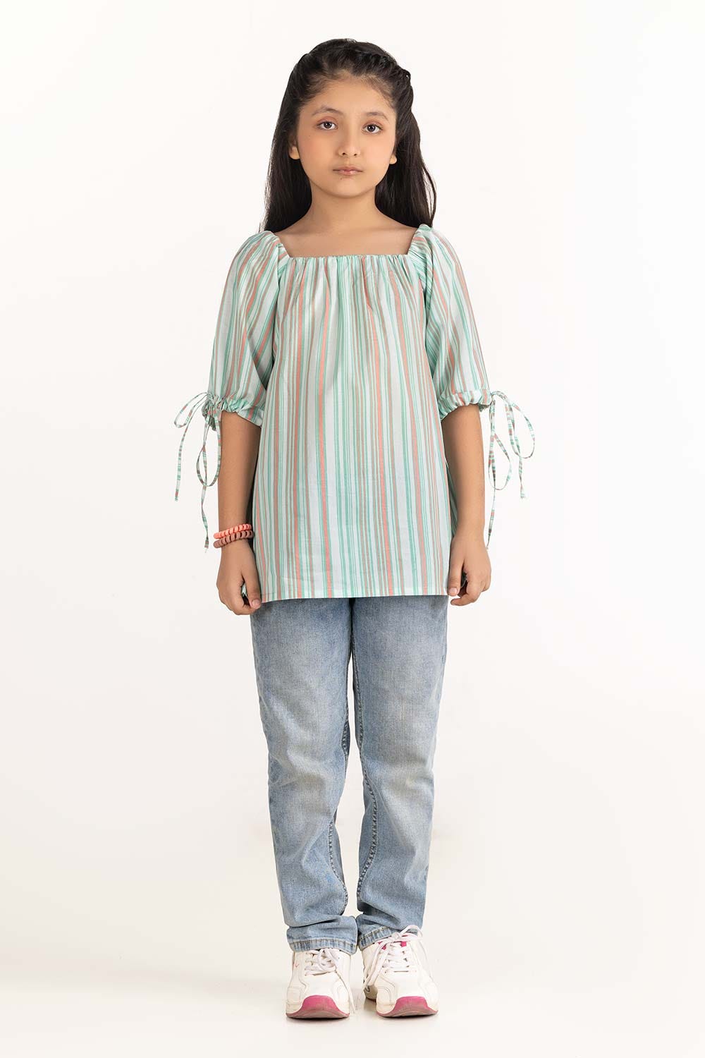 Junior Girl Green Blouse 231-417-310