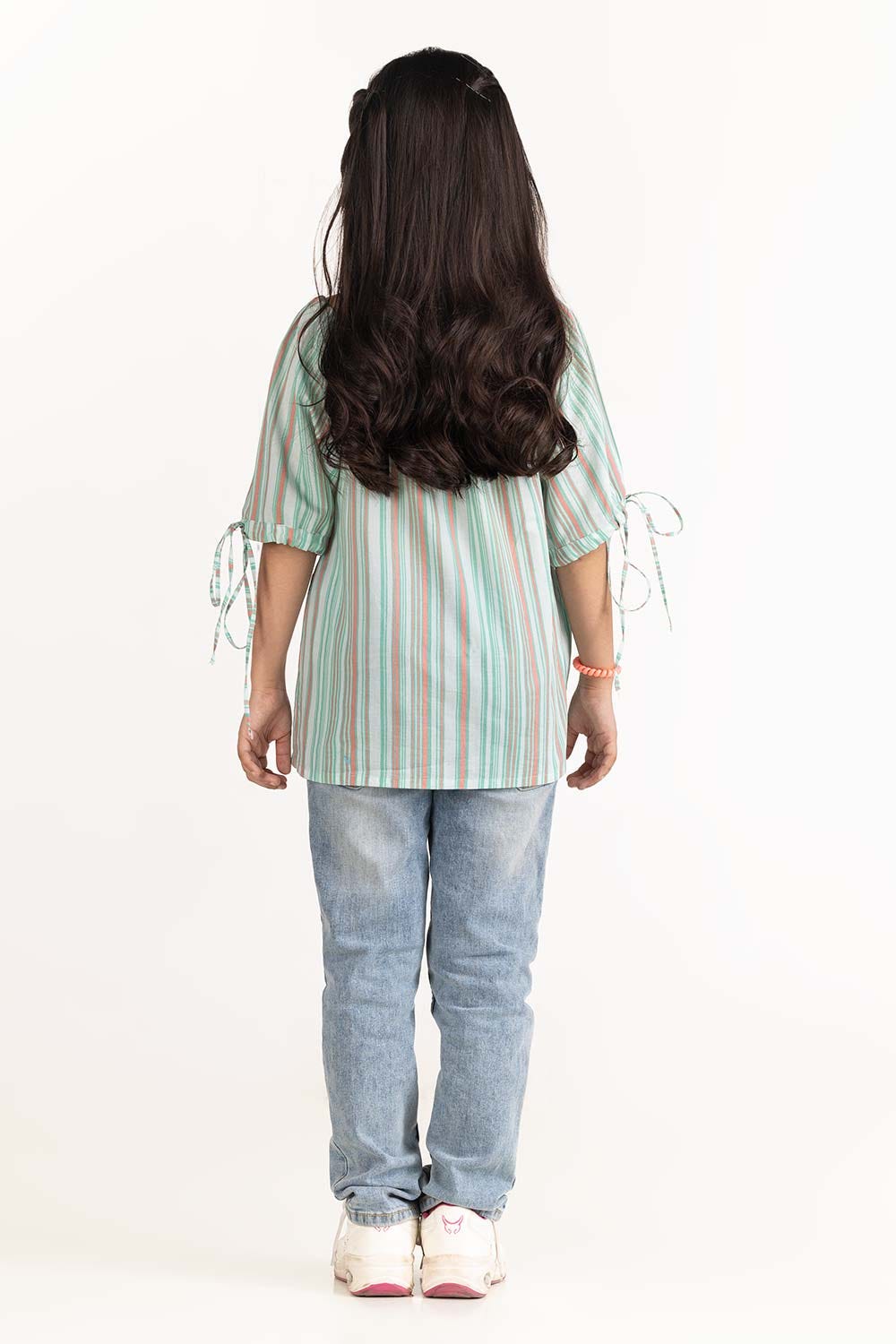 Junior Girl Green Blouse 231-417-310