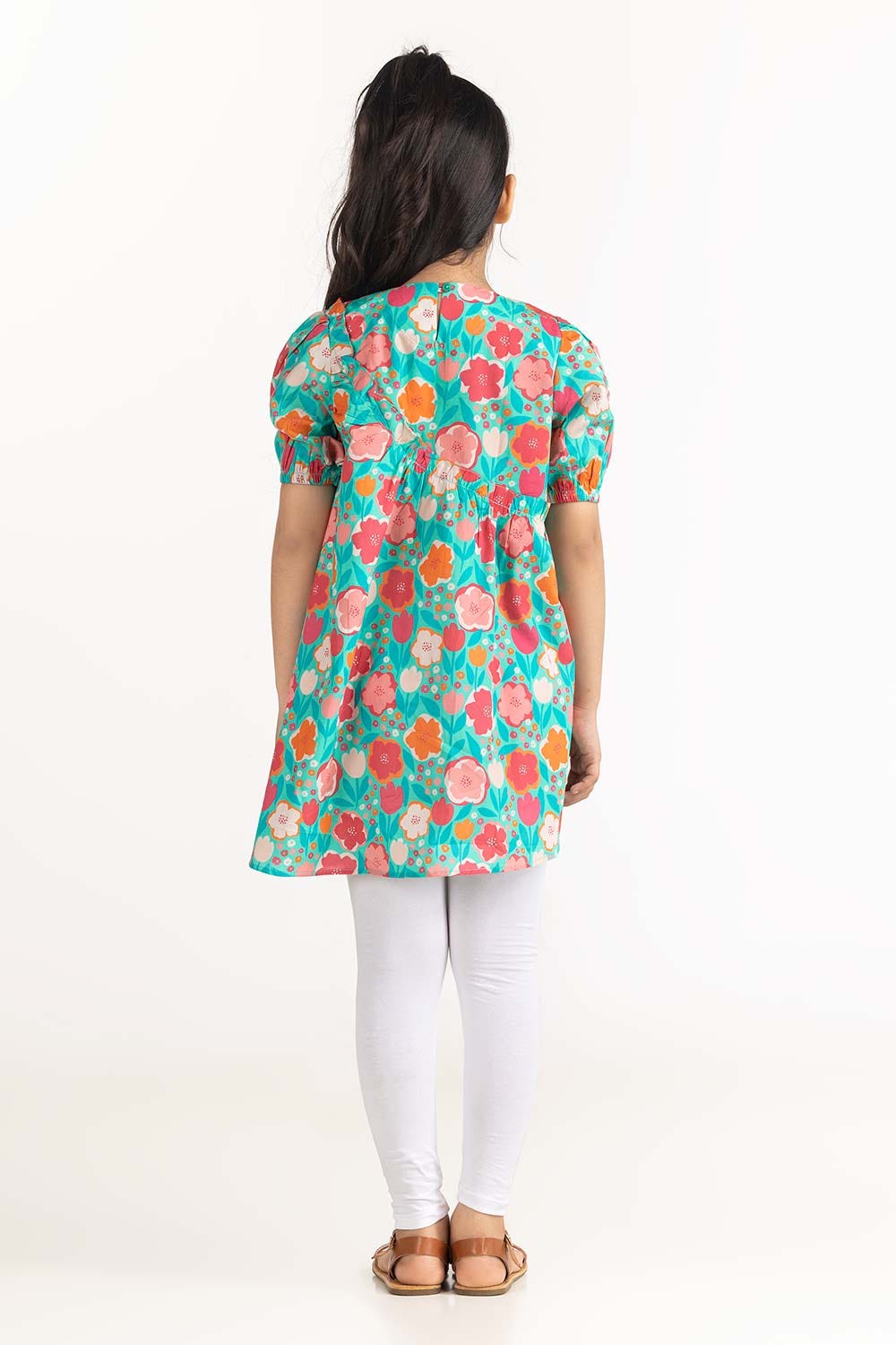 Junior Girl Green Dress 231-417-403