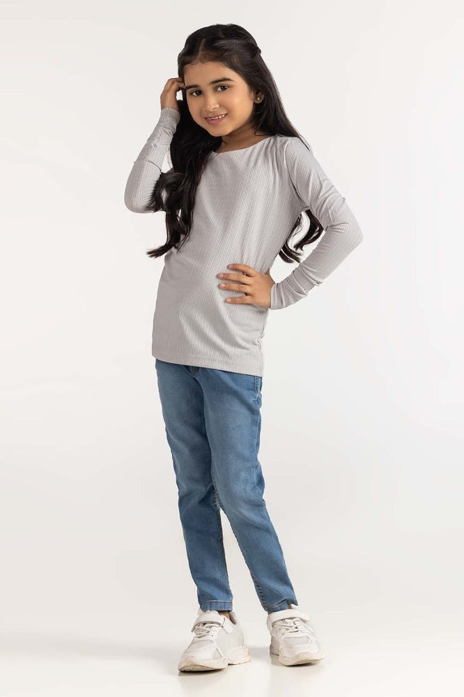 Junior Girl Grey Tee JG-TS23-009