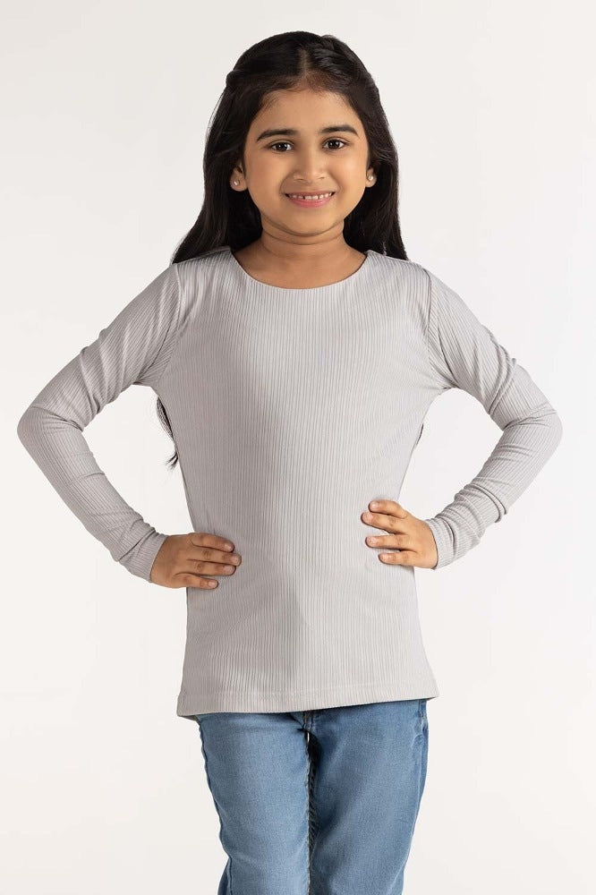Junior Girl Grey Tee JG-TS23-009