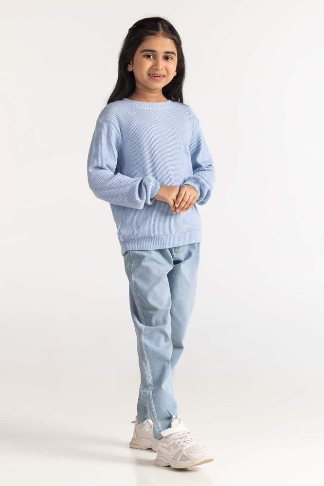Junior Girl Ice Blue Sweatshirt JG-SW23-006