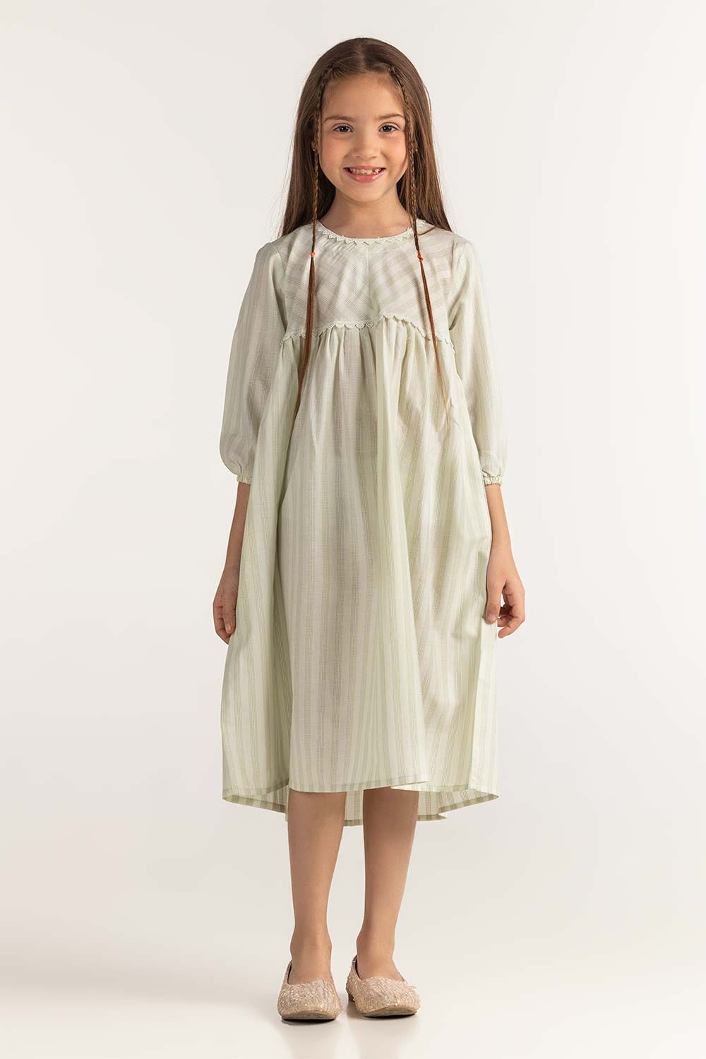 Junior Girl Ivory Basic Blouse JG-BLS-SS24-026