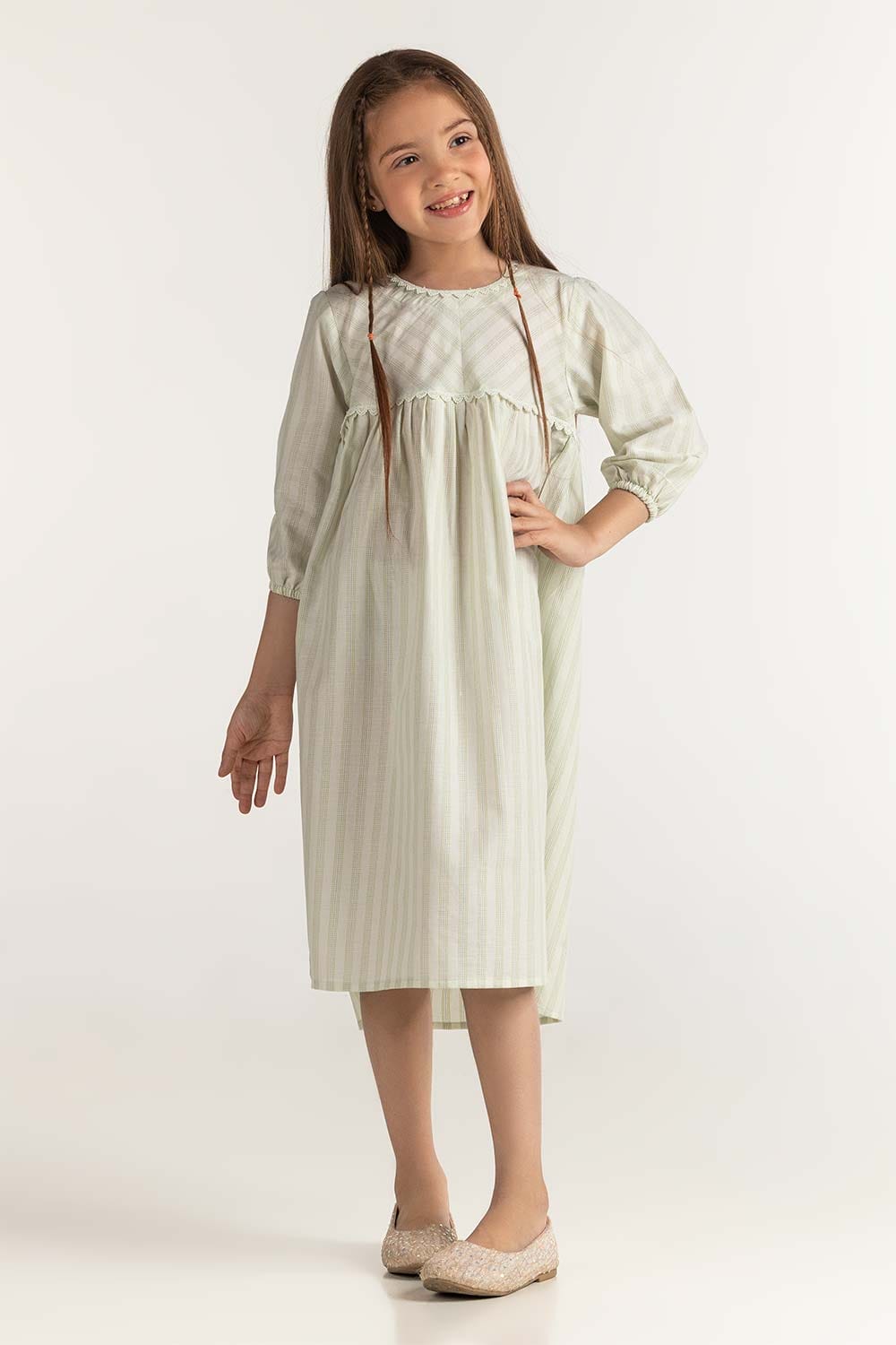 Junior Girl Ivory Basic Blouse JG-BLS-SS24-026