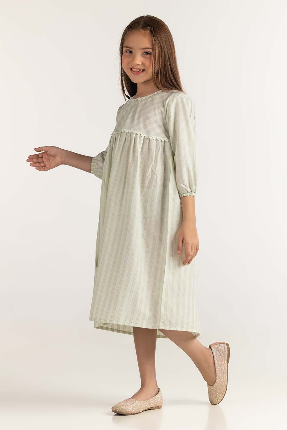 Junior Girl Ivory Basic Blouse JG-BLS-SS24-026