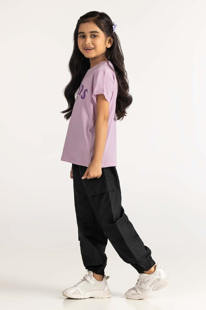 Junior Girl Orchid Printed Tee JG-TS-SS24-027
