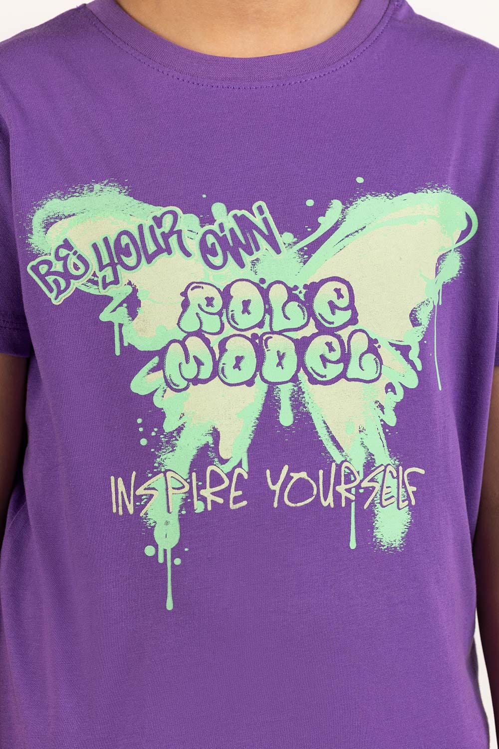 Junior Girl Purple T-Shirt 231-619-009