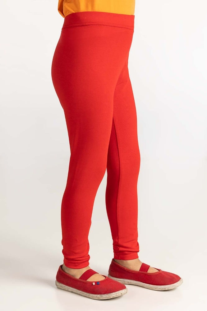 Junior Girl Red Knit Bottom Trouser JG-TRKN-SS24-004