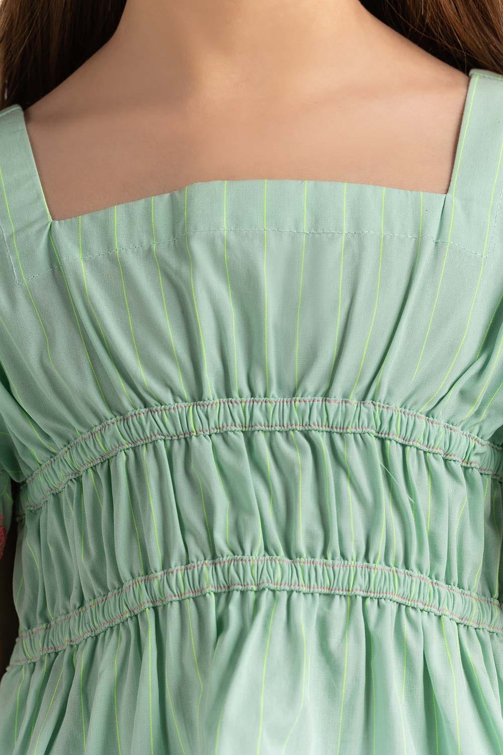 Junior Girl Sea Green Dress JG-DRS-SS24-028