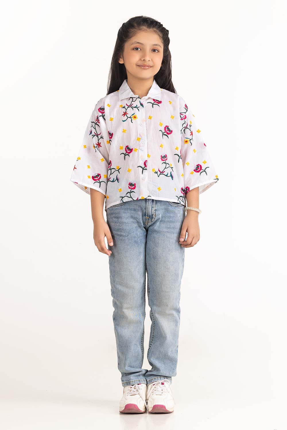 Junior Girl White Shirt 231-417-004