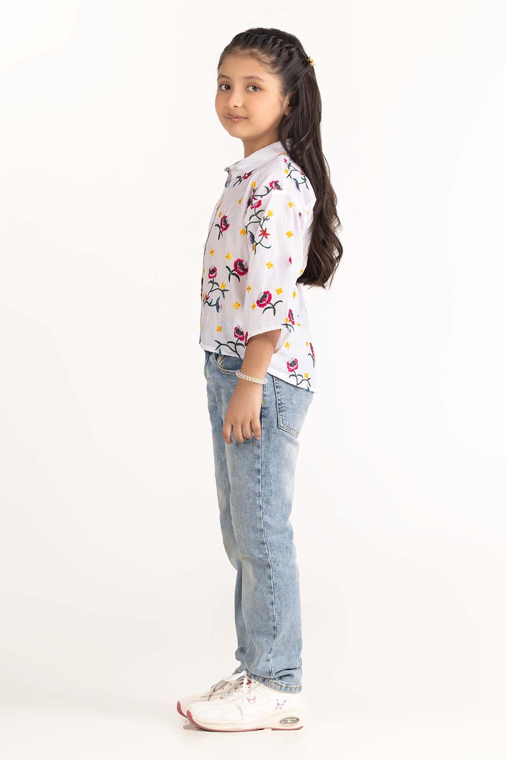 Junior Girl White Shirt 231-417-004