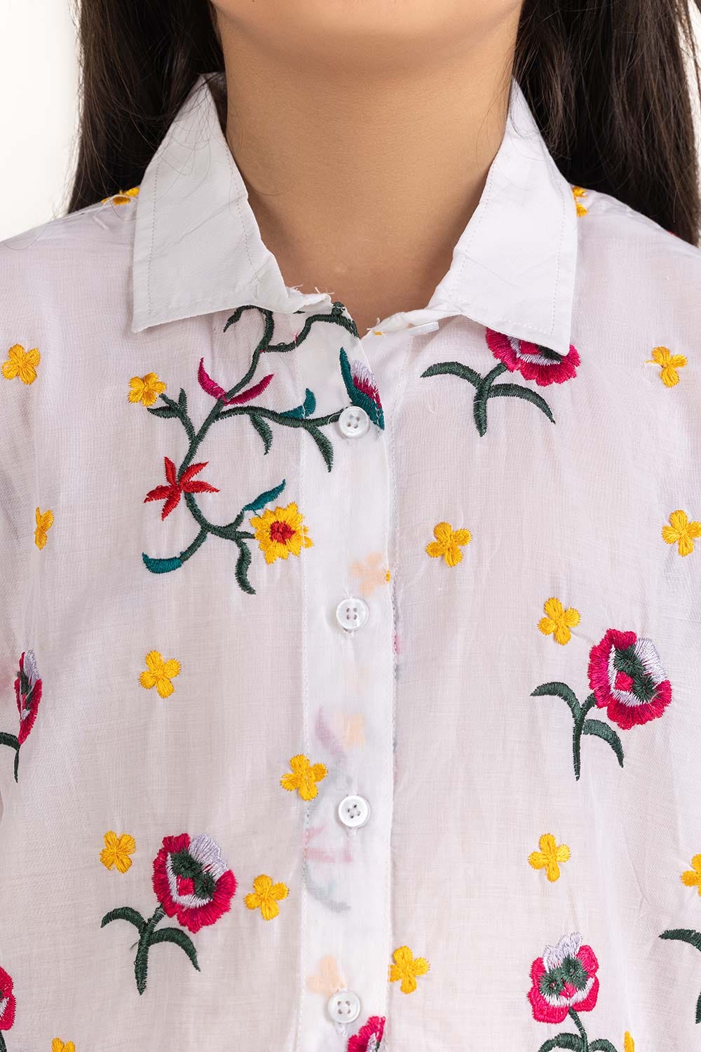 Junior Girl White Shirt 231-417-004